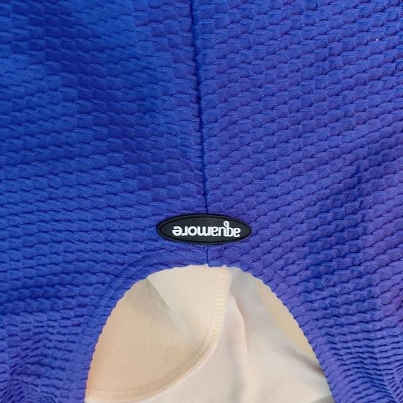 TWO Plus Size Swimsuits Purple And Black One Piece Bathing Suits Women's Size 16 - Picture 3 of 8